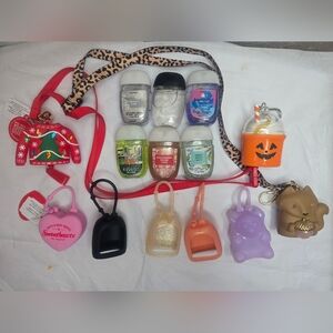 Bath & Body Works PocketBac Holder Bundle – Sanitizers, Lanyards, Holiday & Anim